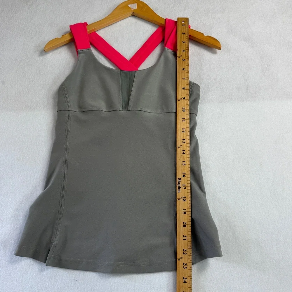 Alo Yoga Womens Activewear Criss-Cross Back Tank Top‎ Size 6 Workout Athleisure
